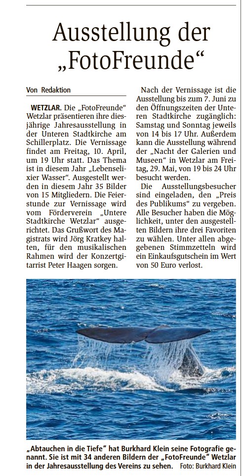 2026-04-01 WNZ – Vernissage „Lebenselixier Wasser“