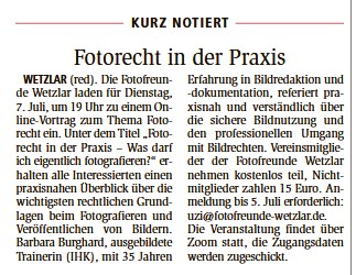 WNZ 2026 06 26 Workshop Fotorecht Juli