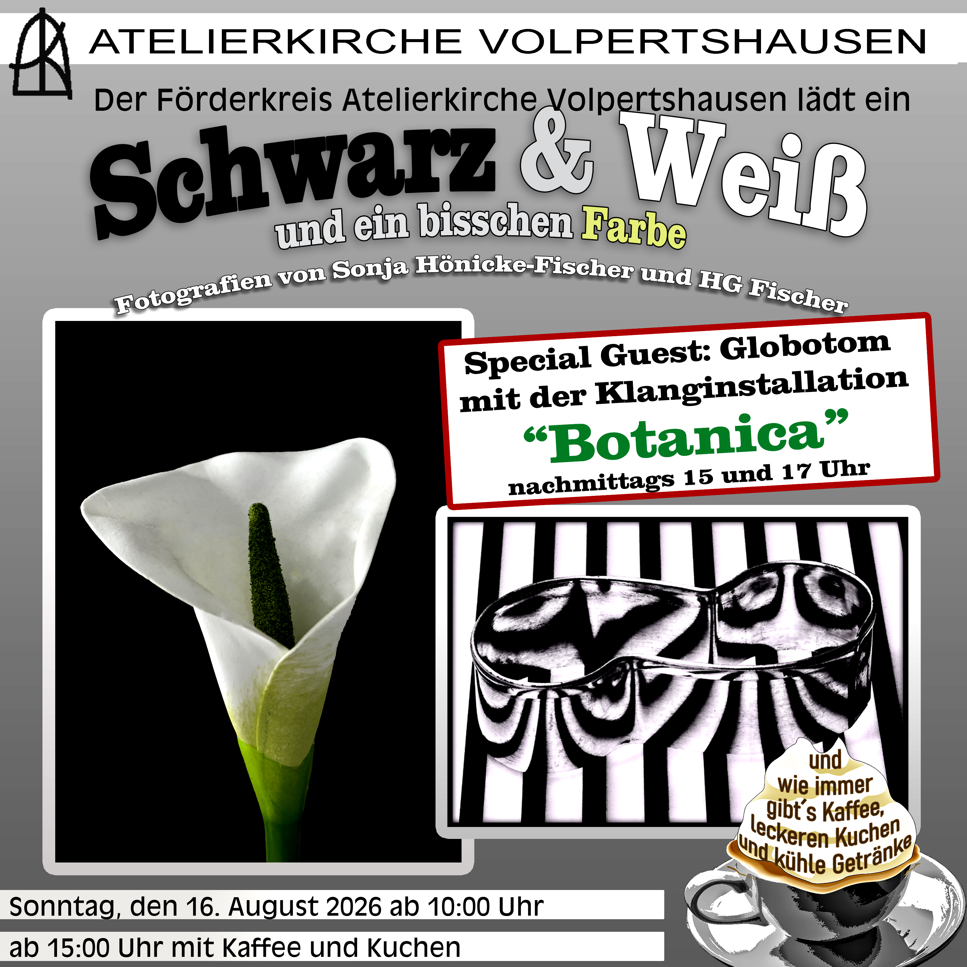 Fotoausstellung in der Atelierkirche Volpertshausen 1 Ausstellung Schwarz Weiss 16.08.2026