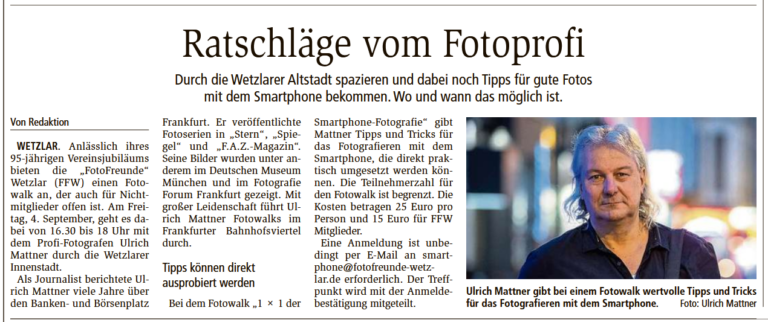 2026-08-26 WNZ Ankündigung Fotowalk U. Mattner