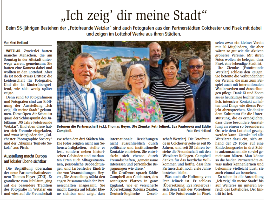 "Ich zeig' Dir meine Stadt" im Lottehof 2 WNZ 2026 09 11 Vernissage Lottehof